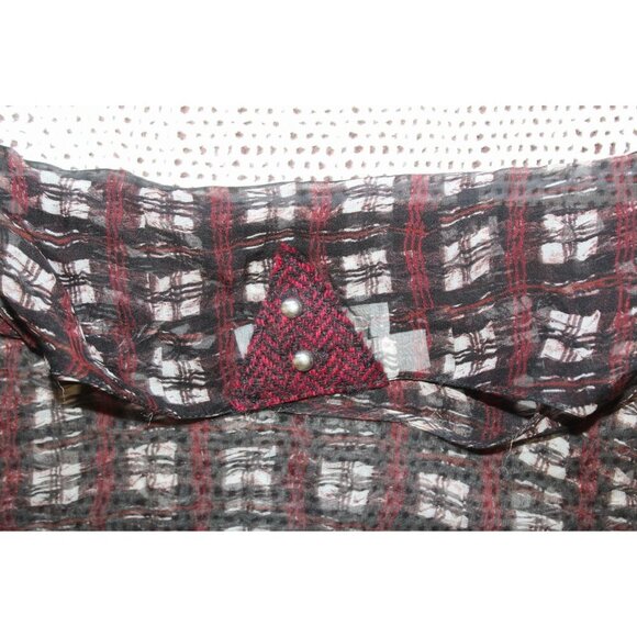 Altuzarra 100% silk sheer Women's Blouse Size 36/ Medium Stripped top Italy - Picture 9 of 9